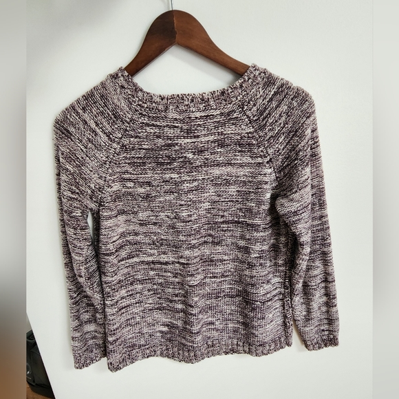 Women's purple knit sweater - Picture 4 of 5